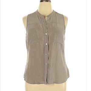Max Studio 100% Silk Sleeveless Top XL